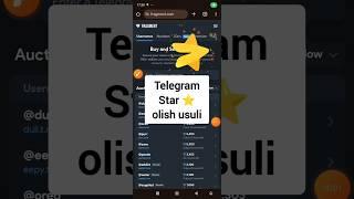 ⭐ Telegram Stars olish! #telegram #uzgramer #telegram_stars #shorts #shortsvideo