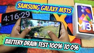 Samsung Galaxy M31s Battery Drain Test 100% TO 0% Pubg Gameplay