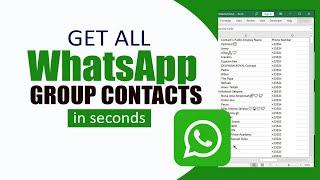 How to Export All WhatsApp Group Contacts to Excel | In Seconds