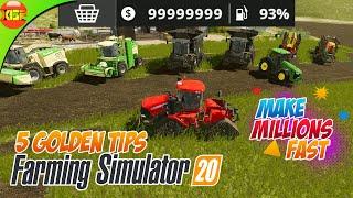 5 Golden tips to make money fast in Farming Simulator 20 fs 20