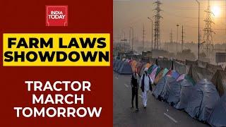 Farmers' protests Enters Day 43; Tractor March Tomorrow To Intensify Stir