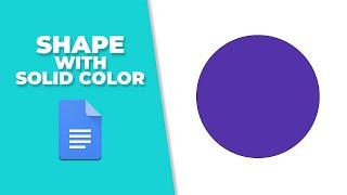 How to fill a shape with solid color in Google Docs