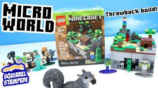 LEGO Minecraft Micro World  21102 Throwback Speed Build Review