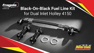 Fragola Holley 4150 Steel Braided Fuel Line For Street or Strip