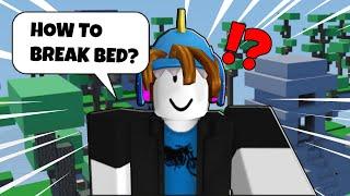 Trolling As A NOOB in Roblox Bedwars...