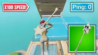 Pxlarized Flexing Fastest Editing Speed with *FAKE* Star Wand Pickaxe & 0 ping