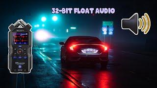 Recording Car exhaust audio with new 32bit float H4 essential zoom recorder - audio samples