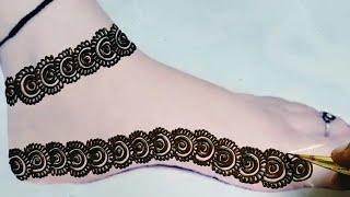 Most beautiful new stylish full leg mehndi design/Pair ki mehndi ka design #trending#mehndi