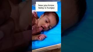 how I can tell that My new born baby is hungry vs full #shorts #baby #cutebaby #viralvideo