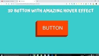 3D Button with amazing Pop-Up effect | Using Html and CSS only