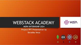 MERN STACK internship | Webstack Academy 2024 | YUM YUM website