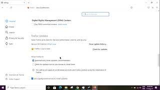 How to change automatic update settings in Firefox browser