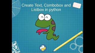 Create Text, Combobox and Listbox in Python tkinter