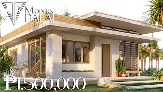 SMALL HOUSE DESIGN SIMPLE HOUSE DESIGN 2-BEDROOM 8X11 METERS | MODERN BALAI