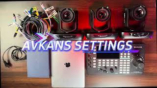 AVKANS PTZ Camera & Pro Controller List stream Setup for Churches & Multi-Camera Streaming!