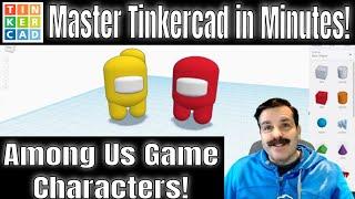 Make an Amazing Among Us Game Character | Master Tinkercad in Minutes