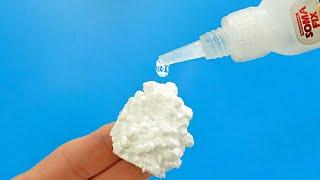 Superglue and Styrofoam! Pour Glue on Styrofoam and Surprise with Results!