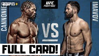 UFC Fight Night Cannonier vs Imavov Predictions & Full Card Breakdown - UFC Louisville Betting