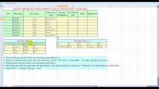 4. Hướng dẫn bài tập excel.  Hàm Vlokup, hàm Hlookup