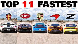 FH5 Epic Drag Race, Urban, Urus, Nissan Z, 370z, ZL1, E63s, GT500, Evo, GT3, 765LT, Chiron, Jesko