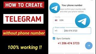 How to create unlimited telegram account without phone number /telegram account 2024