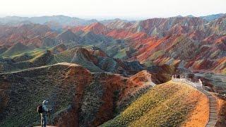 Китай, Разноцветные скалы Чжанъе Данься, Colorful rock Zhangye Zhangye Danxia