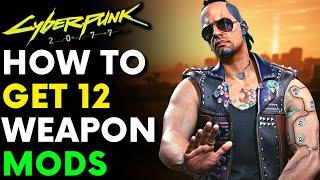 Cyberpunk 2077 - 12 Weapon Mods! | All Weapon Mods In Stores (Locations & Guide)