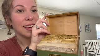 ASMR Vintage Recipe Box {Soft Spoken, Chatting, Tapping}