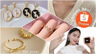 11.11 SHOPEE HAUL  ( MURANG JEWELRIES - 925 SILVER COUPLE RINGS,EARRINGS & NECKLACES)