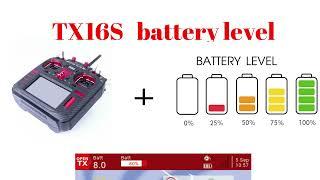 TX16S: displaying the battery level on OpenTX & EdgeTX – percentage [%] and value [voltage]