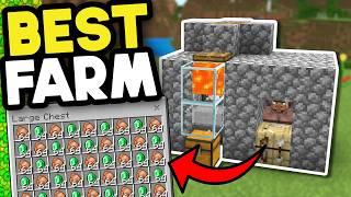 Best Food and EMERALD Farm Minecraft Bedrock 1.21