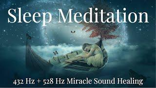 Guided Meditation for Deep, Healing Sleep with the Angels | 432hz + 528hz Sound Healing | Sarah Hall