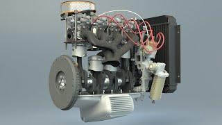 How is a car engine assembled