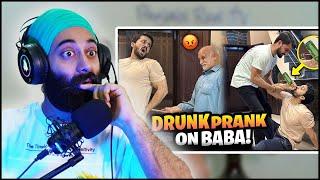 Indian Reaction on Drunk Prank on BABA Gone WrongGalat jaga py mar par gai‍️
