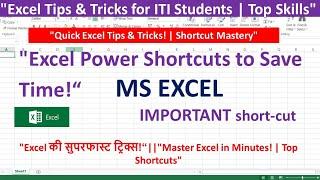 Save Time & Boost Productivity: 30+ Excel Shortcuts You Can't Ignore!