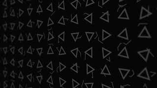 Rotating Triangle Geometric Shapes on a Black Background - Pattern Loop Animation