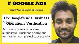 How To Do Google Ads Business Operations Verification successfully | BOV Google ads