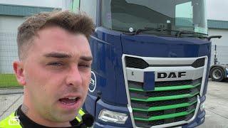 DRIVING A DAF WITH NO MIRRORS TO HOLLAND!