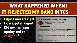 My band disagreement journey in TCS | Tata Consultancy Services Band Rejection