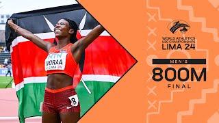 Sarah Moraa   continues family tradition & wins 800m  | World Athletics U20 Championships Lima 24