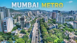 Mumbai Metro Line 4 Progress | Mumbai Metro Drone View