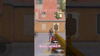 ScarL vs M416 AR Gun #viral #bgmi #pubgmobile #gaming #funny #trending #shorts #short #1vs4 #1vs4