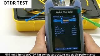 Mini-pro OTDR Fiber Optic Reflectometer with 9 Functions VFL OLS OPM Fiber Cable Ethernet Tester