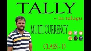 TALLY IN TELUGU ( MULTI CURRENCY ) CLASS - 15