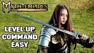 Myth of Empires how to level up command easy