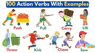 100 Action Verbs With Examples | Action Verbs Vocabulary | Action Words