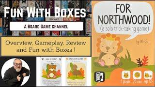 For Northwood | SOLO Trick-Taking Game | Overview, Gameplay and Review | Side Room Games