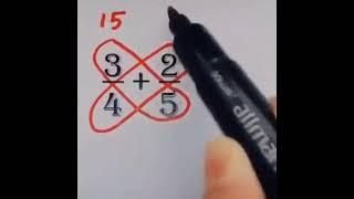 How to Calculate Fractions    #Math   #Short   #study with SK    #Fractions