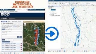 Download Water body data (Shapefile) Lakes, River, Wetland of any Location