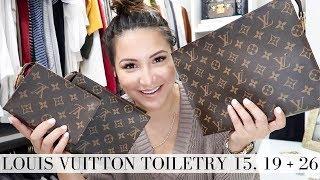 LOUIS VUITTON TOILETRY 15, 19 & 26 COMPARISON - 5 Minute Friday | LuxMommy